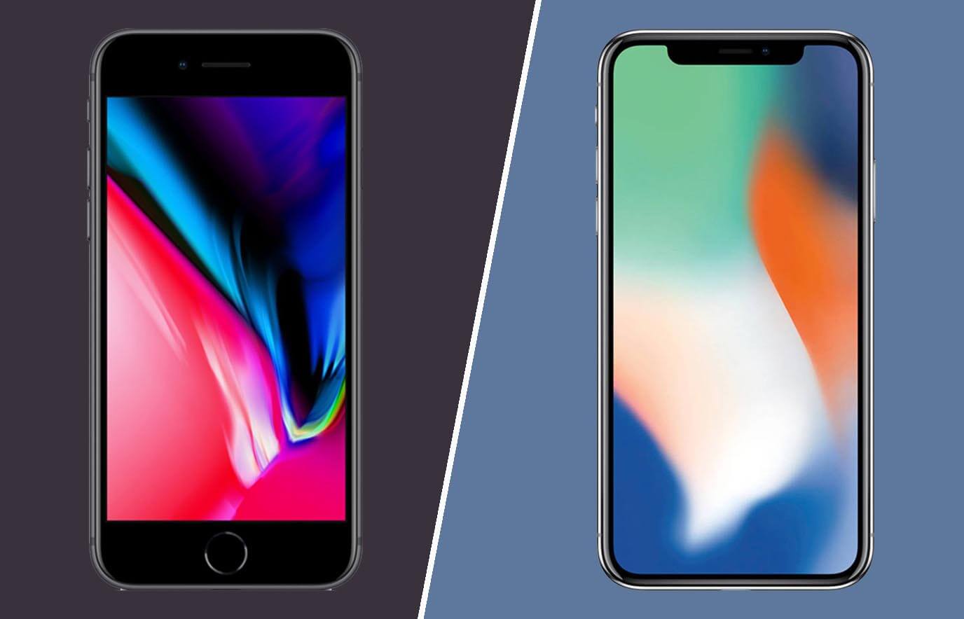 Verschil iPhone 8 en iPhone X