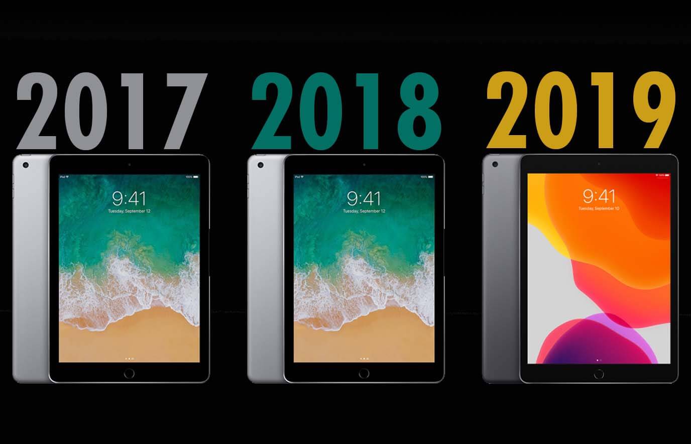 iPad 2017, iPad 2018 en iPad 2019 overeenkomsten en verschillen