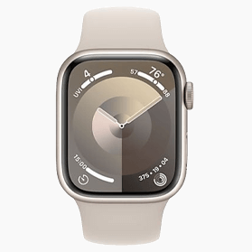 Refurbished Apple Watch wit/goud