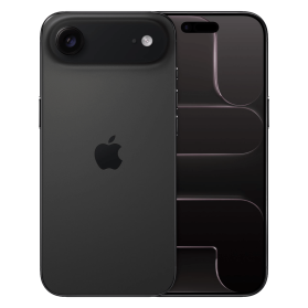 iPhone Air spacezwart, voor- en achterkant