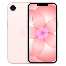 iPhone 17e roze, voor- en achterkant                            