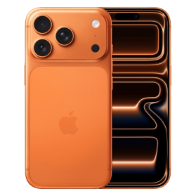 iPhone 17 Pro kosmisch oranje, voor- en achterkant