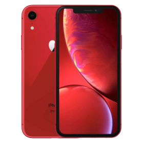 iPhone XR rood, voor- en achterkant                            