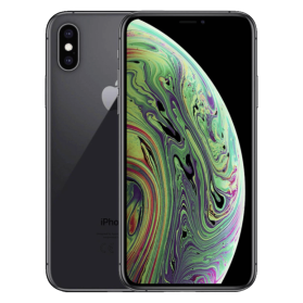 iPhone XS spacegrijs, voor- en achterkant                            
