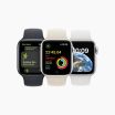 Refurbished Apple Watch SE 2022 40 mm aluminium zwart wifi met zwart sportbandje