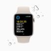 Refurbished Apple Watch SE 2022 40 mm aluminium goud wifi met roze sportbandje