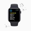 Refurbished Apple Watch SE 2022 40 mm aluminium zwart wifi met zwart sportbandje