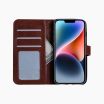 Bookcase bruin voor iPhone 14 Plus