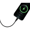 Car Charger 30W Dual USB-C/A Kabel Zwart                            