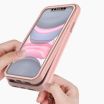 iPhone XR screenprotector & hoes roze