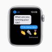 Refurbished Apple Watch SE 2020 40 mm aluminium zilver wifi met wit sportbandje