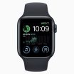 Refurbished Apple Watch SE 2022 40 mm aluminium zwart wifi met zwart sportbandje