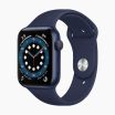 Apple Watch Series 6 44 mm aluminium blauw wifi met blauw sportbandje