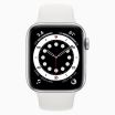 Refurbished Apple Watch Series 6 40 mm aluminium zilver wifi met wit sportbandje