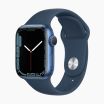 Refurbished Apple Watch Series 7 45mm aluminium blauw wifi met blauw sportbandje                            