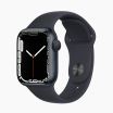Refurbished Apple Watch Series 7 41mm aluminium zwart 4G met zwart sportbandje                            