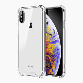 Anti Burst case transparant voor iPhone X/XS