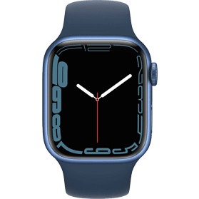 Apple Watch Series 7 41mm aluminium blauw wifi met blauw sportbandje