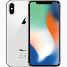 Refurbished iPhone X 64GB Zilver 