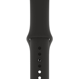 Apple Watch 44/45mm zwart sportbandje