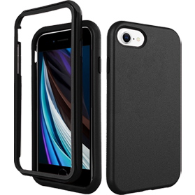 iPhone 7/8/SE2020/SE2022 screenprotector & hoes zwart