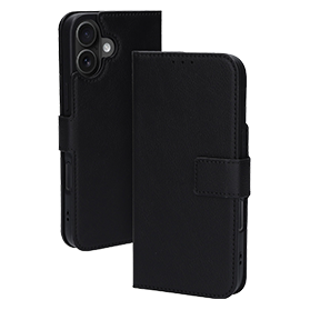 Zwarte Bookcase voor iPhone 12/12 Pro