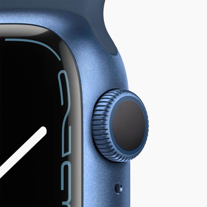 Refurbished Apple Watch Series 7 45mm aluminium blauw wifi Refurbished Apple Watch Series 7 45mm aluminium blauw wifi