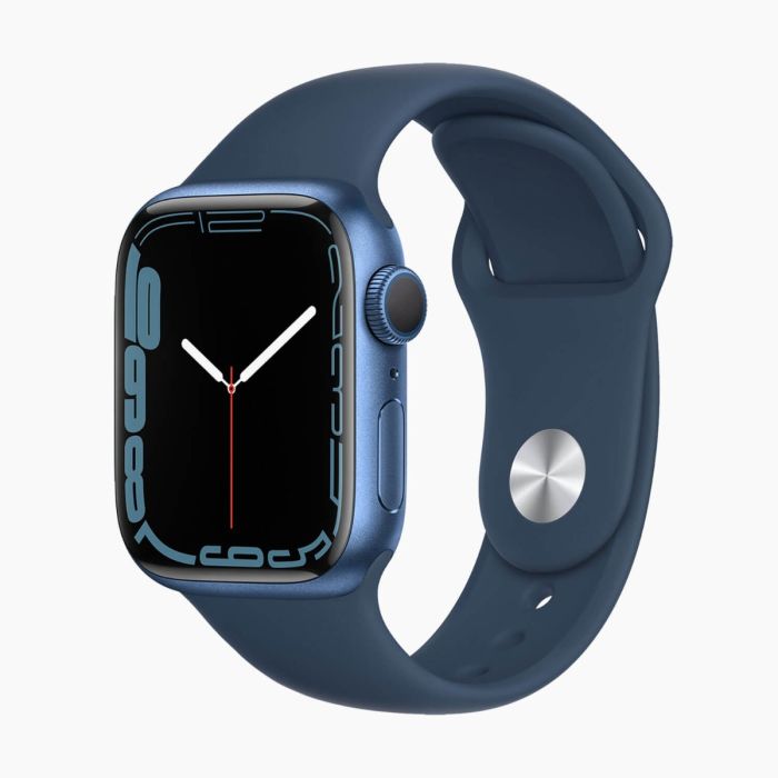 Refurbished Apple Watch Series 7 45mm aluminium blauw wifi Refurbished Apple Watch Series 7 45mm aluminium blauw wifi