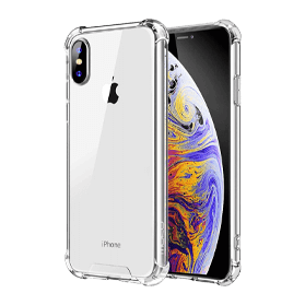 Anti Burst case transparant voor iPhone X/XS
