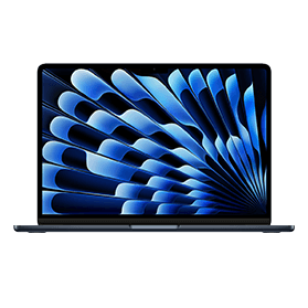 MacBook Air 13 Inch 4.05 GHZ M3 10 Core 16GB RAM 512GB Middernacht (2024)