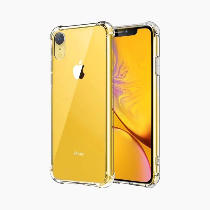 Anti Burst case transparant voor iPhone XR          