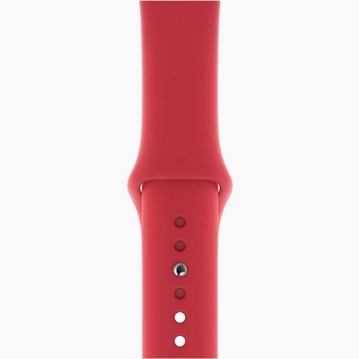Apple Watch 44mm rood sportbandje