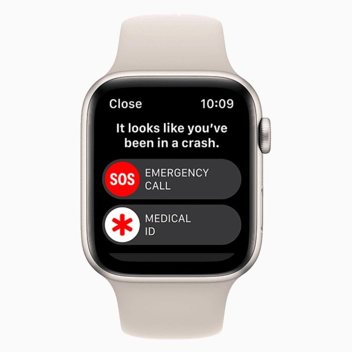 Refurbished Apple Watch SE 2022 40 mm aluminium goud wifi met roze sportbandje