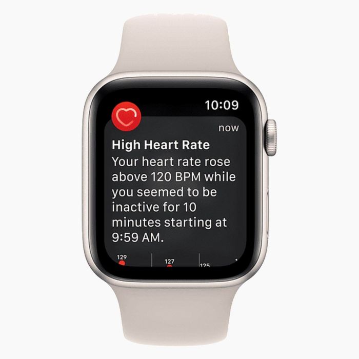 Refurbished Apple Watch SE 2022 40 mm aluminium goud wifi met roze sportbandje