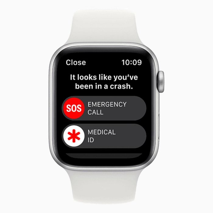Refurbished Apple Watch SE 2022 40 mm aluminium zilver wifi met wit sportbandje
