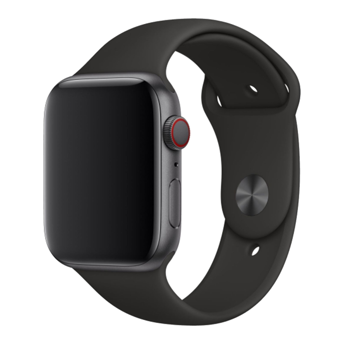 Apple Watch 44mm zwart sportbandje