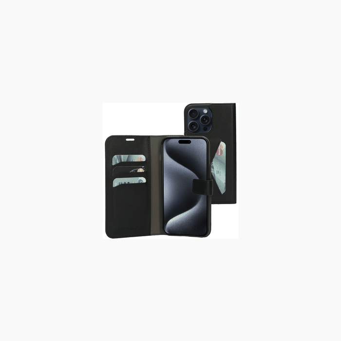 Wallet hoes Zwart voor iPhone 15 Pro Max                            