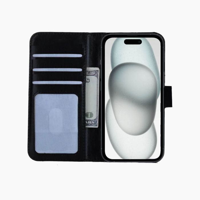 iPhone 15 bookcase zwart                            