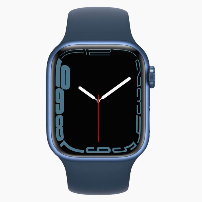 Apple Watch Series 7 41mm aluminium blauw wifi met blauw sportbandje