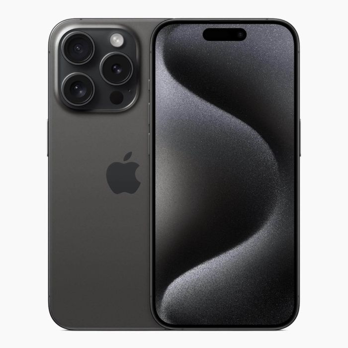 Refurbished Iphone 15 Pro 256GB Titanium Zwart (eSIM)| Met