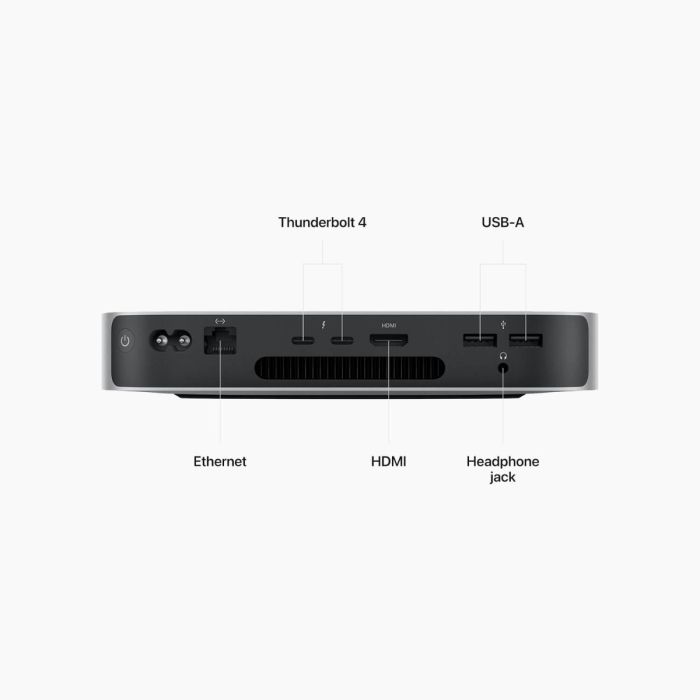 Refurbished Mac Mini M2 8GB 512GB Zilver (2023)                            