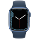 Refurbished Apple Watch Series 7 41mm aluminium blauw 4G met blauw sportbandje                            