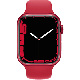 Refurbished Apple Watch Series 7 45mm aluminium rood 4G met rood sportbandje                            
                            