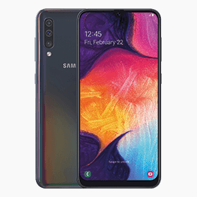 refurbished-samsung-galaxy-a50-blauw-voorkant-achterkant-base