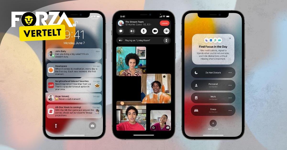 iOS 15, deze functies komen naar je iPhone