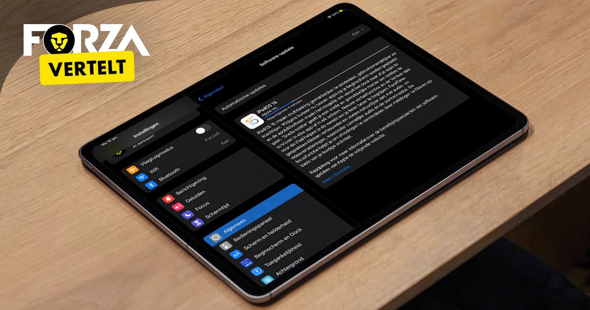 iPad ondersteuning iOS en iPadOS
