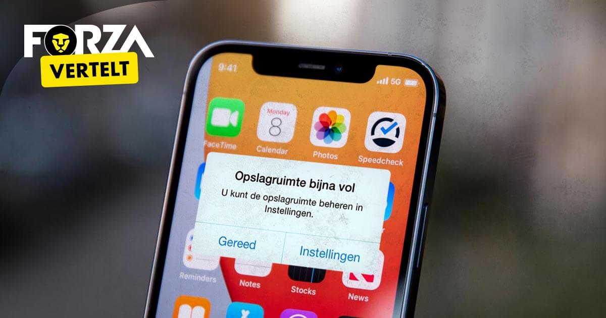 iPhone opslagruimte vrijmaken