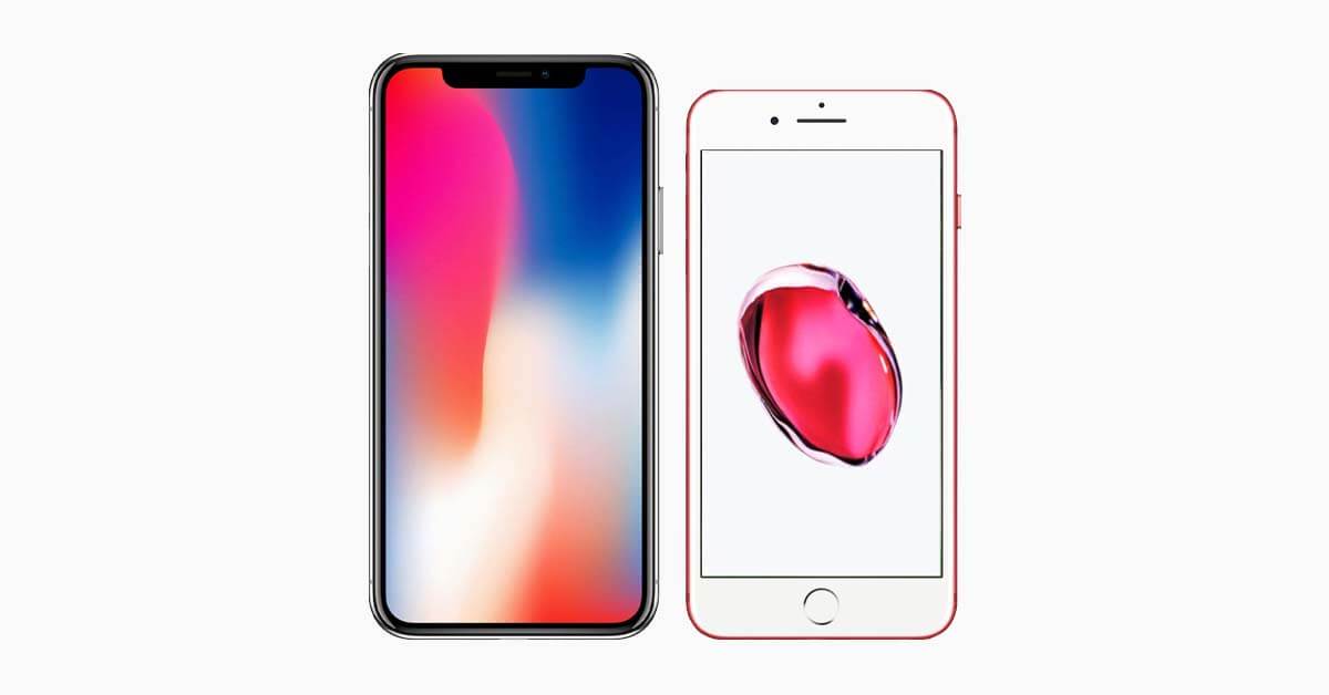 iPhone X vs iPhone 7