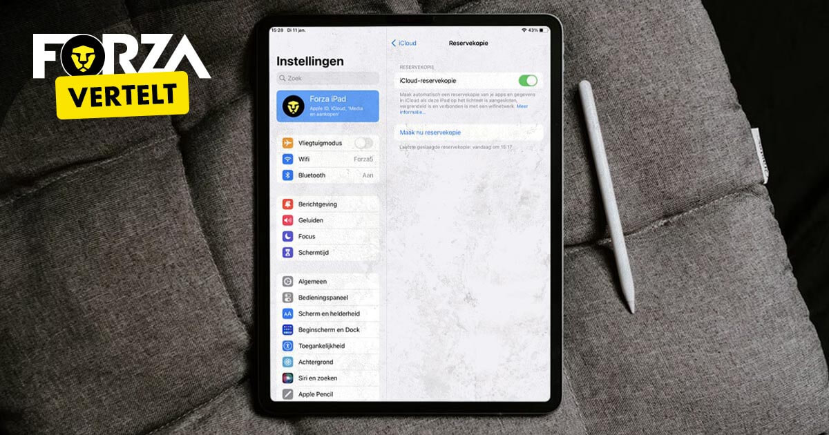 Reservekopie iPad maken, hoe doe je dat?