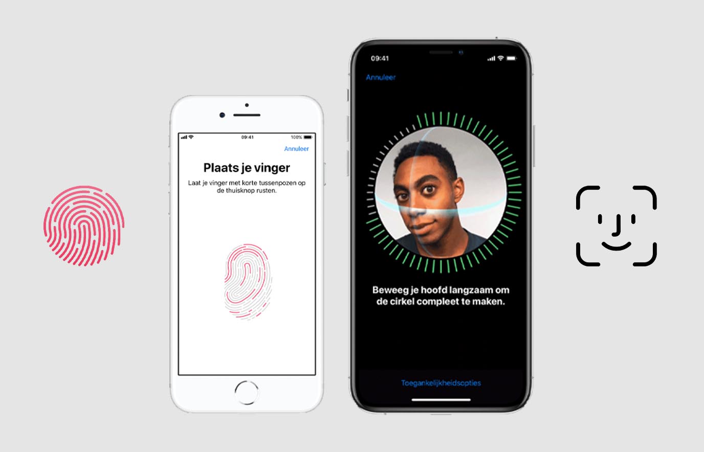 Verschil Touch ID en Face ID